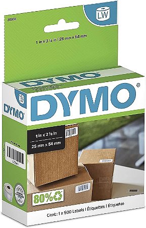Etiqueta Dymo Label Writer 30256 - Papel Adesivo Térmico Branco – 300 etiquetas (5,9cm x 10,4cm)