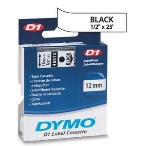 Fita Dymo D1 45013 (Branco - Preto) Etiqueta Rotuladora em Poliéster 7m x 12mm
