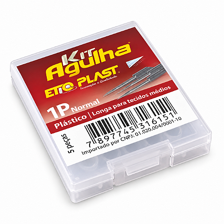 Kit com 5 agulhas 1P Normal - Reposição de Aplicador de Pin