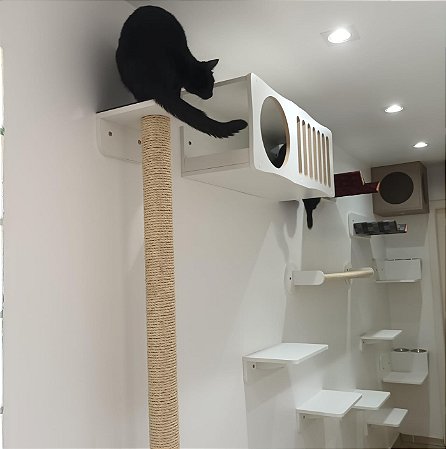 Elegance MDF Branco Arranhador Grande 180 cm