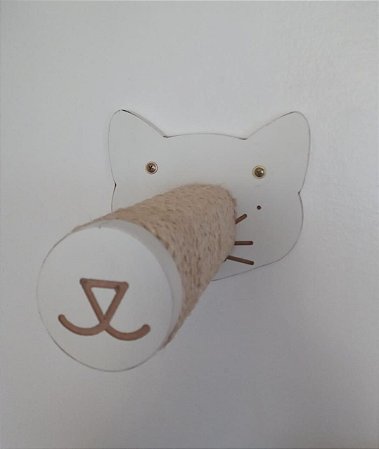 Elegance MDF Branco Degrau de Corda - MDF com corda sisal 6mm