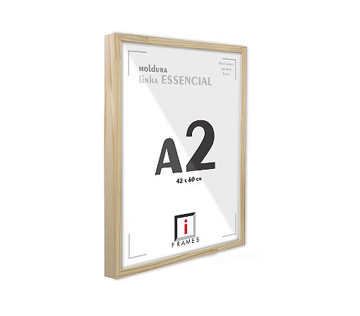Moldura A2 Caixa Alta 42x60 cm C/ PETG - PINUS