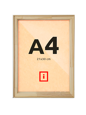Moldura Filete A4 21x30 cm Para Placa MDF - AVELÃ