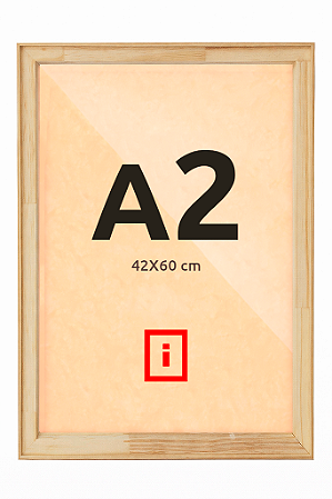 Moldura A2 42x60 cm Filete Para Placa MDF - AVELÃ