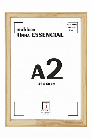 Moldura A2 42x60cm Filete Para Placa MDF - AVELÃ