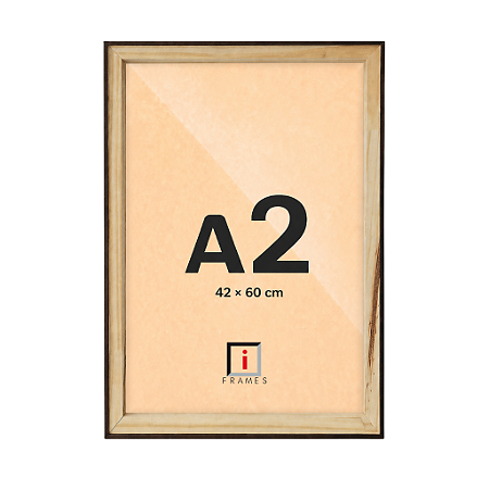 Moldura A2 42x60 cm Filete Para Placa MDF - TABACO