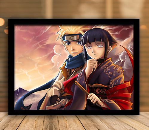 Poster com Moldura - Naruto & Hinata - iFRAMES - Decoração Inovadora, Geek, Gamer, Rock e muito ...