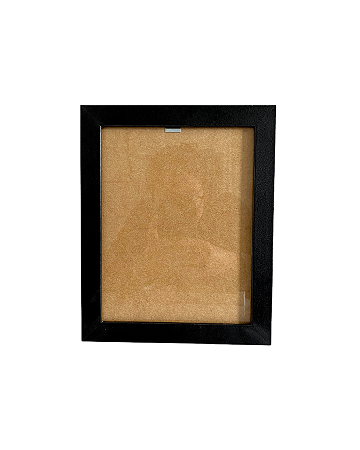 Moldura Quadro 16x20,5 cm P/ Imagens Com Vidro - PRETA