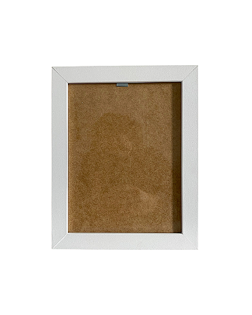 Moldura Caixa Alta 16x20,5 cm P/ Imagens Com Vidro - BRANCA