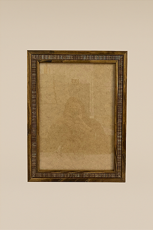 Moldura Premium Trilha A4 21x30 cm Com Vidro - ENVERNIZADA