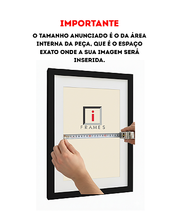 Moldura A4 21x30 cm Preta ou Branca com Paspatur Terracota e Vidro
