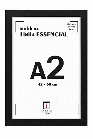 Moldura A2 42x60 cm C/ PETG Para Fotos Imagens e Posters