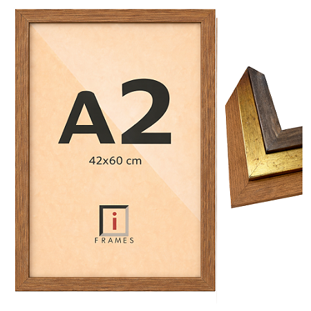 Moldura A2 42x60 cm C/ Acetato Para Fotos Imagens e Posters