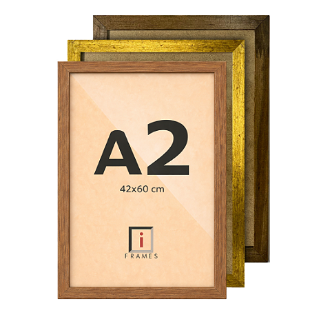 Moldura Quadro A2 42x60 cm Para Fotos Posters - COM PETG