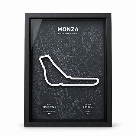 Quadro Decorativo Circuito de Monza em 3D