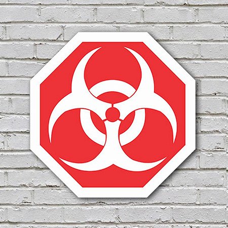 Placa De Parede Decorativa: Biohazard
