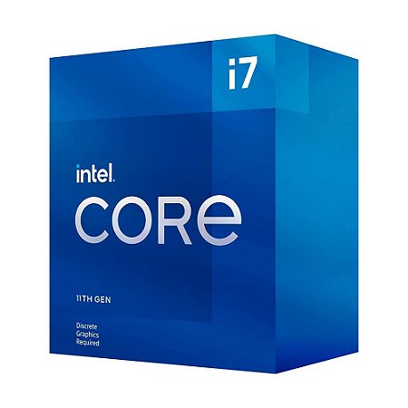 Processador Intel Core i7-11700F, 2.5GHz (4.8GHz Max Turbo), LGA1200, 8 Núcleos, 16 Threads, Cache 16MB - BX8070811700F