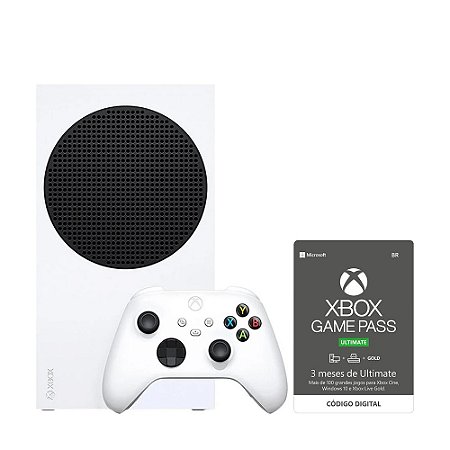 Bundle Console Xbox Series S + Cartão Xbox Game Pass Ultimate 3 Meses (Envio Digital)