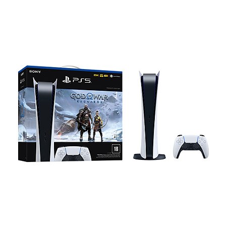 Console PlayStation 5, Digital Edition + Jogo God of War: Ragnarok - PS5