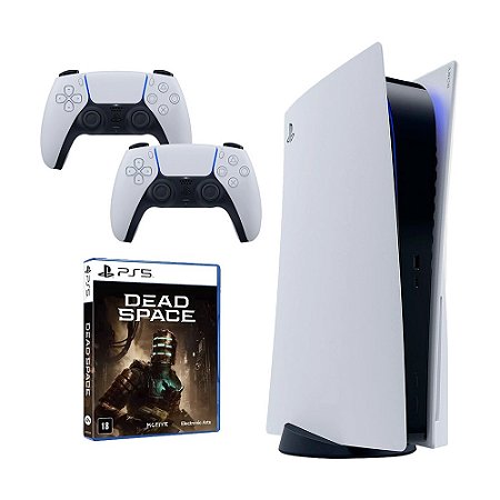 Console PlayStation 5, Versão com Mídia, 825GB, 2 Controles + Jogo Dead Space - PS5