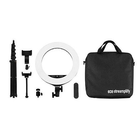 Ring Light Streamplify Light 14, Controle, Bolsa, Tripé, 10 Níveis de Brilho, USB