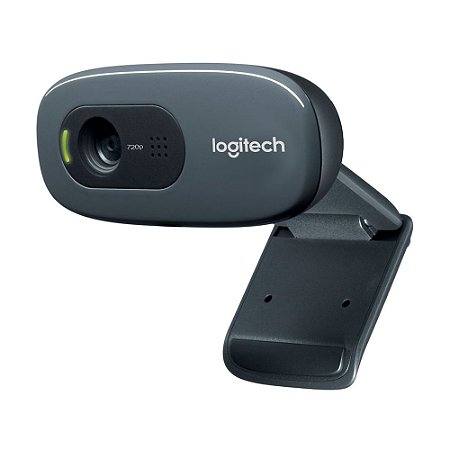 Webcam HD Logitech C270 com Microfone Integrado, 720p, 30 FPS, USB - 960-000694