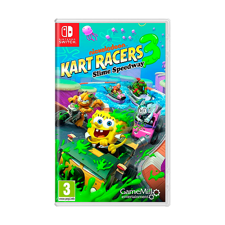 Jogo Nickelodeon Kart Racers 3: Slime Speedway - Switch - Mídia Física