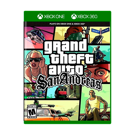 Jogo Grand Theft Auto San Andreas - Xbox One - Xbox 360 - Mídia Física