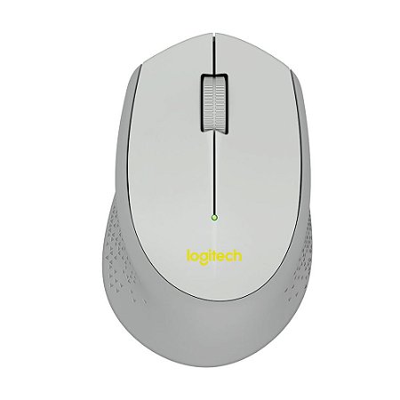 Mouse sem fio Logitech M280 com Conexão USB, Plug and Play e Pilha Inclusa, Cinza - 910-004285