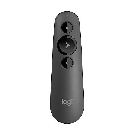 Apresentador sem fio Logitech R400 com Laser Pointer Vermelho, Conexão USB ou Bluetooth e Pilha Inclusa - 910-001354