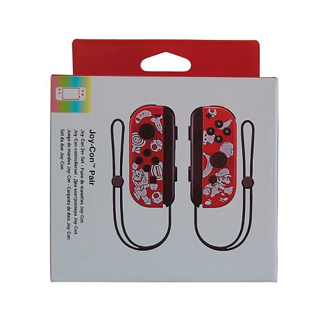 Controle Nintendo Joy-Con (Esquerdo e Direito) Vermelho Mario - Switch