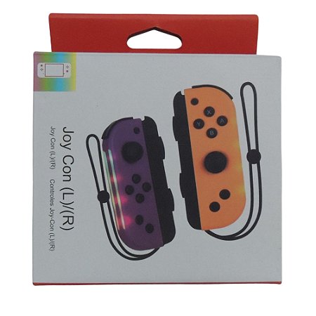 Controle Nintendo Joy-Con RGB (Esquerdo e Direito) Roxo e Laranja