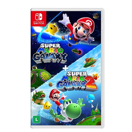 Jogo Super Mario Galaxy + Super Mario Galaxy 2 - Switch - Mídia Física