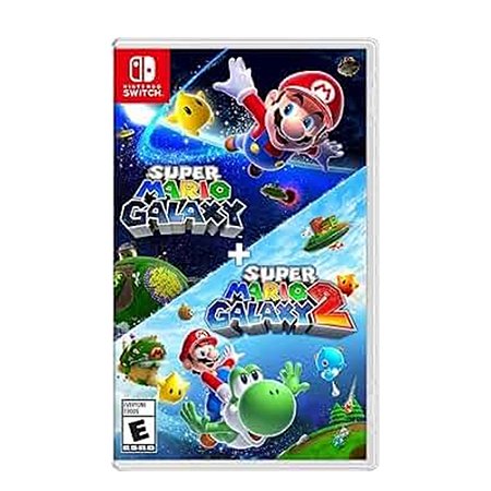Jogo Super Mario Galaxy + Super Mario Galaxy 2 - Switch - Mídia Física