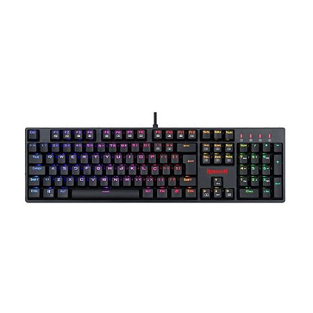 Teclado Optico Gamer Redragon Surara PRO K582RGB-Pro Switch Blue PT com fio