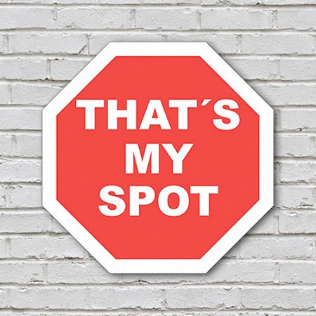 Placa de Parede Decorativa: Thats My Spot