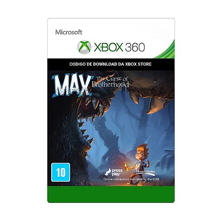 Jogo Max The Curse Of Brotherhood Midia Digital Xbox 360 Shopb 11 Anos