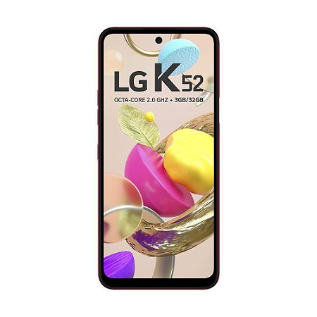 Smartphone LG K52 64GB 13MP Tela 6,6" Vermelho