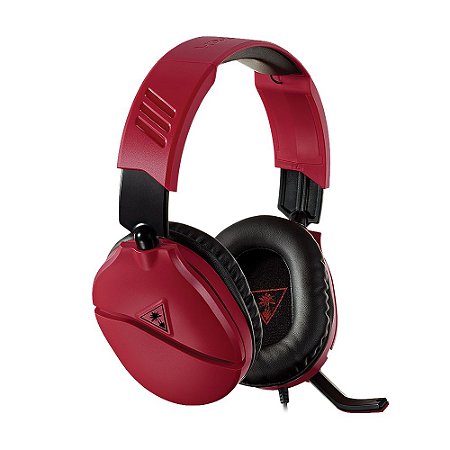 Headset Gamer Turtle Beach Recon 70 Vermelho com fio - Multiplataforma