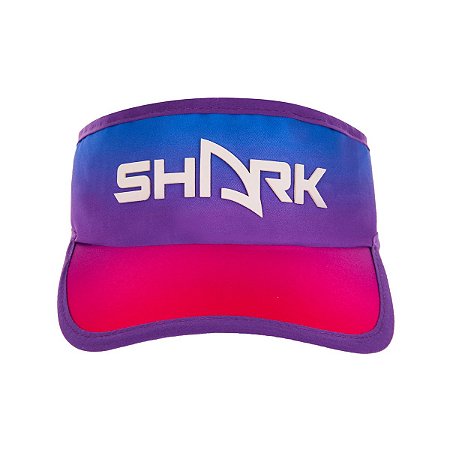 Viseira Shark Sunset Velcro 01- Azul/Pink