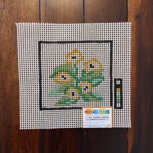 Tela para Bordar – Flores Amarelas 1076