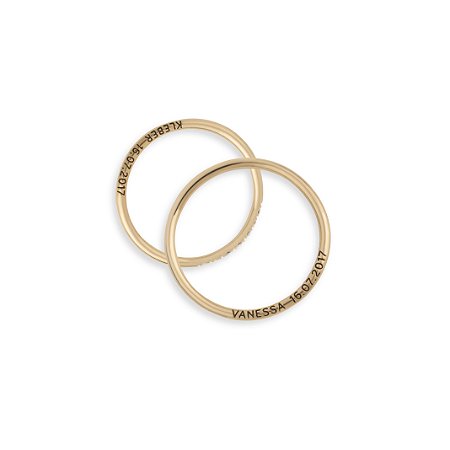 01 PAR DE ALIANÇA EM OURO 18K COM 07 DIAMANTES DE 01 PONTO MAIS GRAVAÇÃO