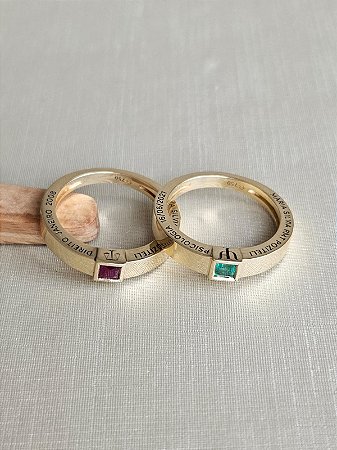 Anel unissex em Ouro 18k REF.04