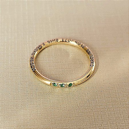 Anel MARIA memórias em Ouro 18K REF.26