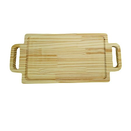 Bandeja Retangular em pinus  49X22cm