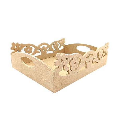 Bandeja em MDF cru 25x35cm