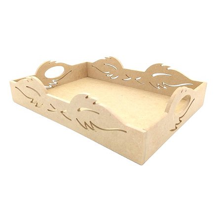 Bandeja em MDF cru 25x35cm