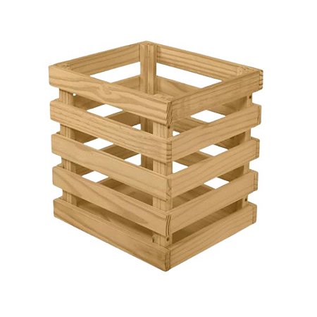 Caixote em pinus 37x37x30cm Natural