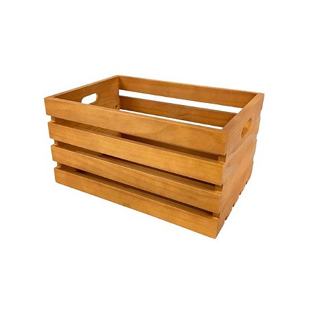 Caixote em pinus 50x30x25cm Imbuia