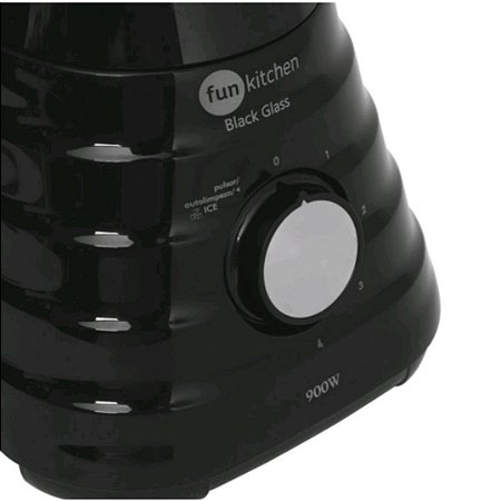 Liquidificador 900wfun kitchen copo de vidro